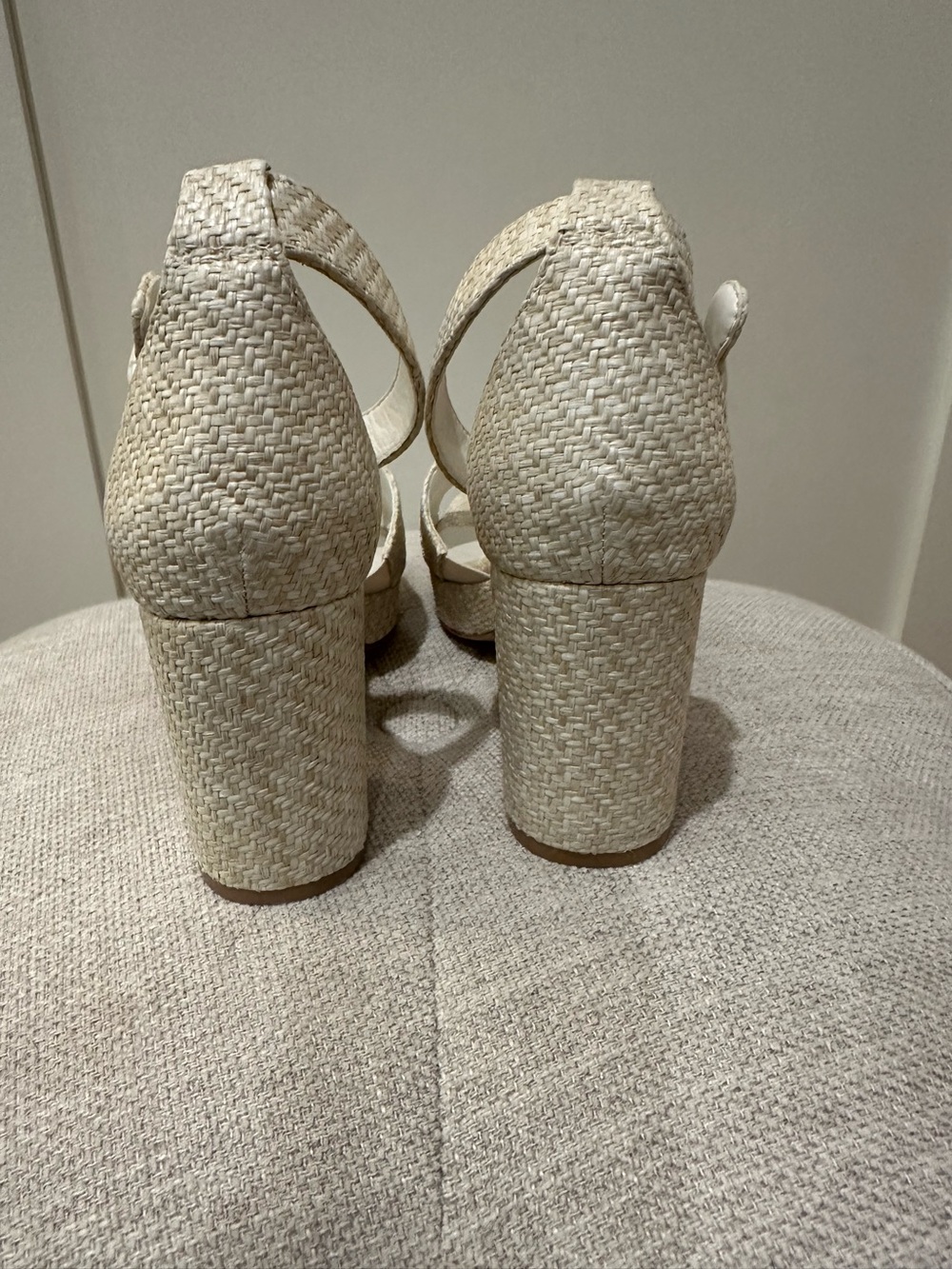 Naturalizer size 8 Wide Pearlyn 4 block heel platform dress sandals - Picture 3 of 10